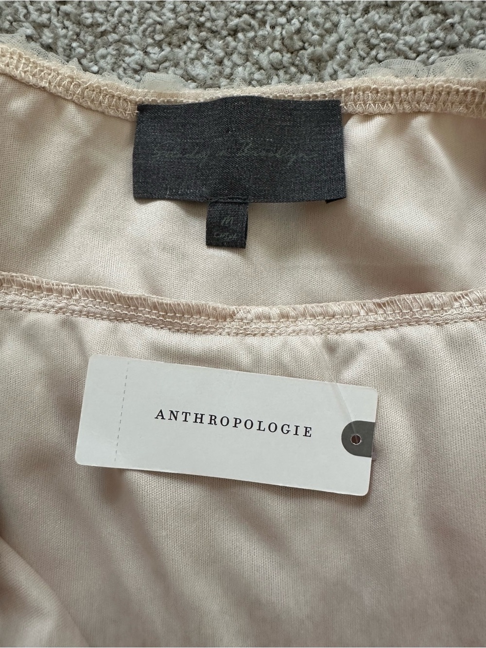 Sunday in Brooklyn Tie-Strap Tank NWT | Anthropologie | Ivory Tulle - Picture 4 of 6